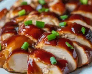 5 Easy Steps to Delicious Char Siu Chicken at Home 6 Savory and sticky Chicken (Char Siu) served with garnish and a side dish