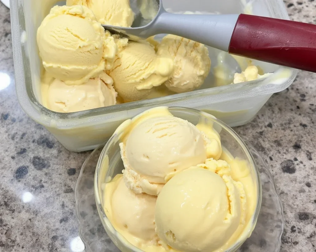 Delicious homemade carnivore ice cream made with heavy cream and egg yolks.