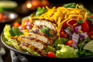 Chicken Fajita Wedge Salad Recipe: A Fresh Twist on a Classic 11 Chicken Fajita Wedge Salad with colorful vegetables and grilled chicken