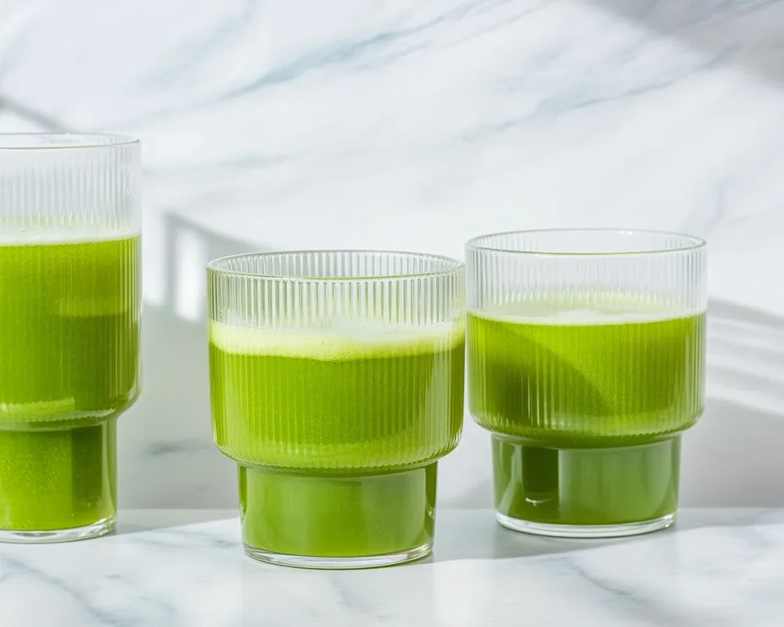 Cucumber Celery Lime Detox Drink for Digestion and Weight Loss in a glass