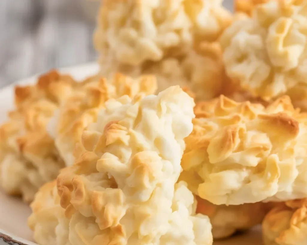 Delicious Keto Coconut Macaroons made with three simple ingredients, gluten-free treat.