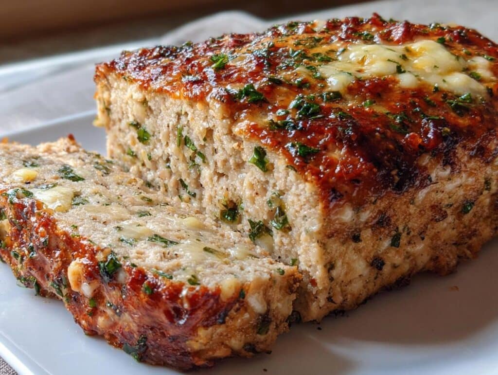 Baked Garlic Chicken Meatloaf