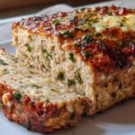 Baked Garlic Chicken Meatloaf: 1 Moist Bite 4 Baked Garlic Chicken Meatloaf