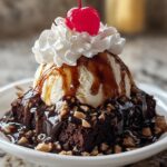 Brownie Sundae: 4 scoops of pure bliss 4 Brownie Sundae