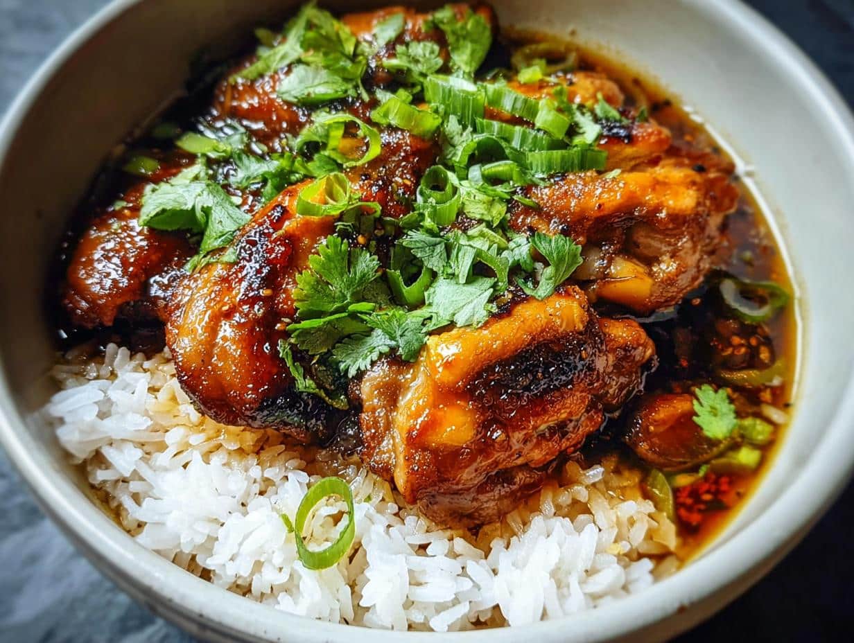 Caramelised Soy Chicken Garlic: Amazing 20-Min Meal 1 Caramelised Soy Chicken Garlic