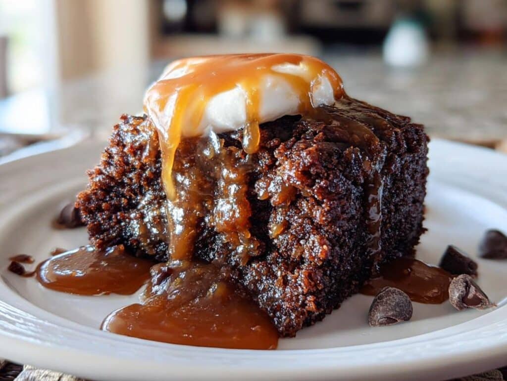 Chocolate Dump Cake Caramel