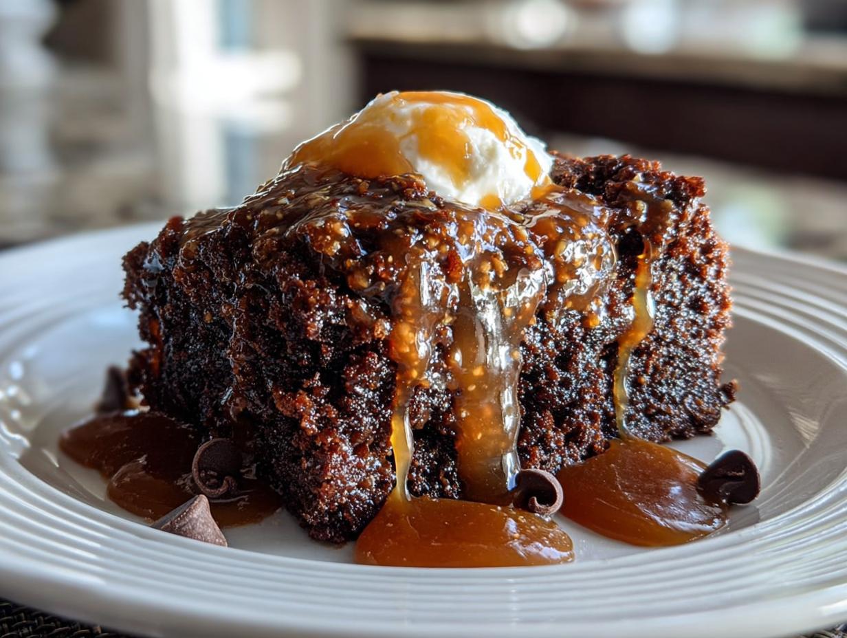 Decadent Chocolate Dump Cake Caramel: 10-Minute Easy - Chocolate Dump Cake Caramel - additional detail