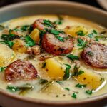Creamy Sausage Potato Chowder: 45 Min Comfort 4 Creamy Sausage Potato Chowder