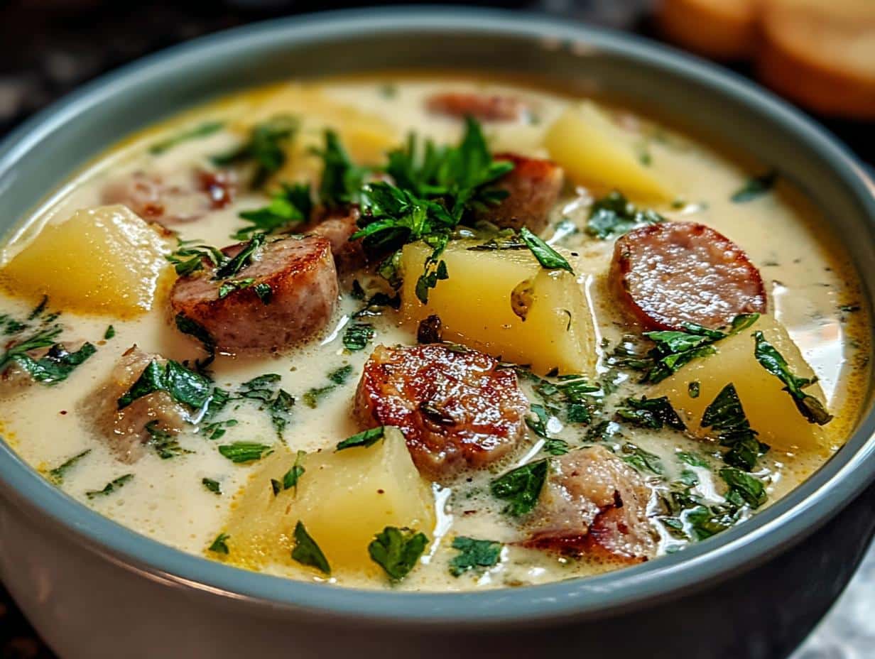 Creamy Sausage Potato Chowder: 45 Min Comfort 3 Creamy Sausage Potato Chowder: 45 Min Comfort - Creamy Sausage Potato Chowder - additional detail