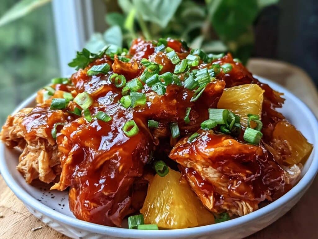 Crockpot Pineapple Bbq Chicken