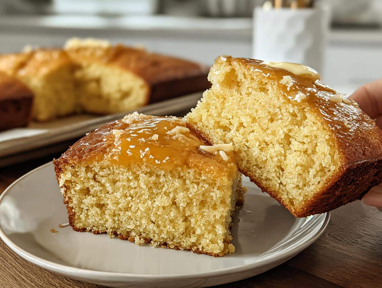 Honey Butter Cornbread: Amazing Comfort Food 3 Honey Butter Cornbread: Amazing Comfort Food - Honey Butter Cornbread - additional detail
