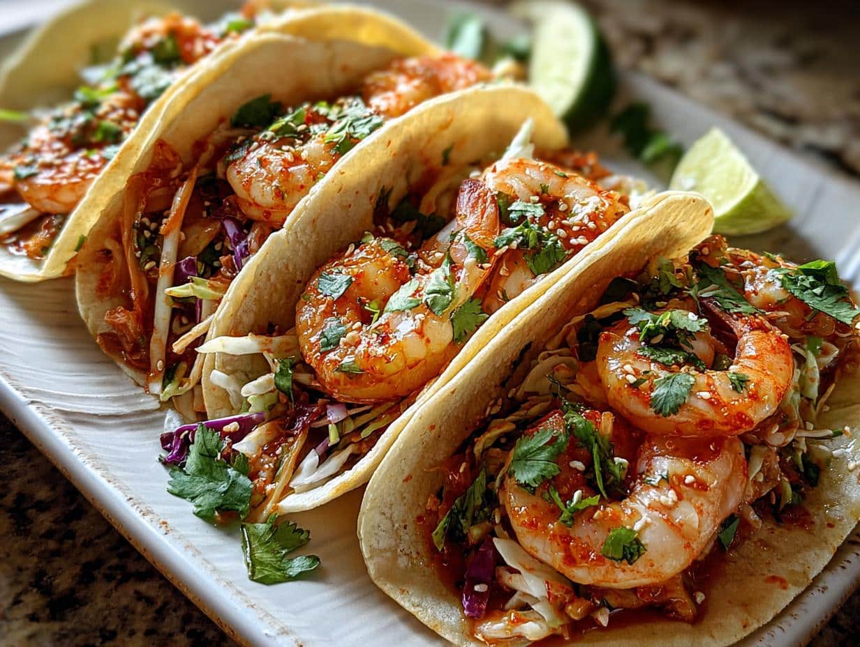 Irresistible Korean Mexican Shrimp
