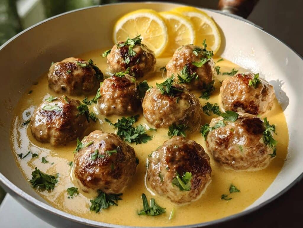 Meatballs Lemon Sauce