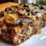 Mushroom Swiss Cheese Meatloaf: 1 Amazing Dinner 4 Mushroom Swiss Cheese Meatloaf