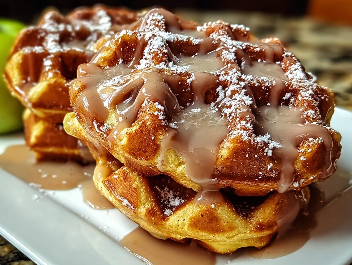 Awesome Apple Fritter Waffle Donuts Recipe - Apple Fritter Waffle Donuts - main visual representation