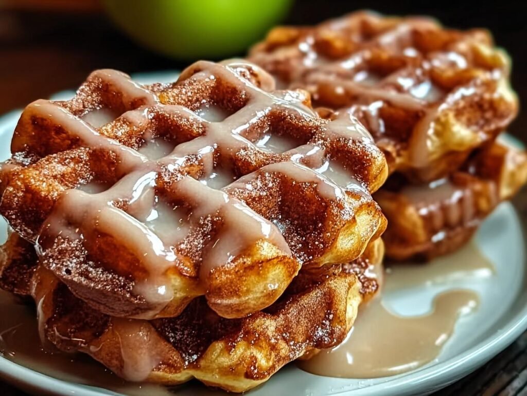 Apple Fritter Waffle Donuts