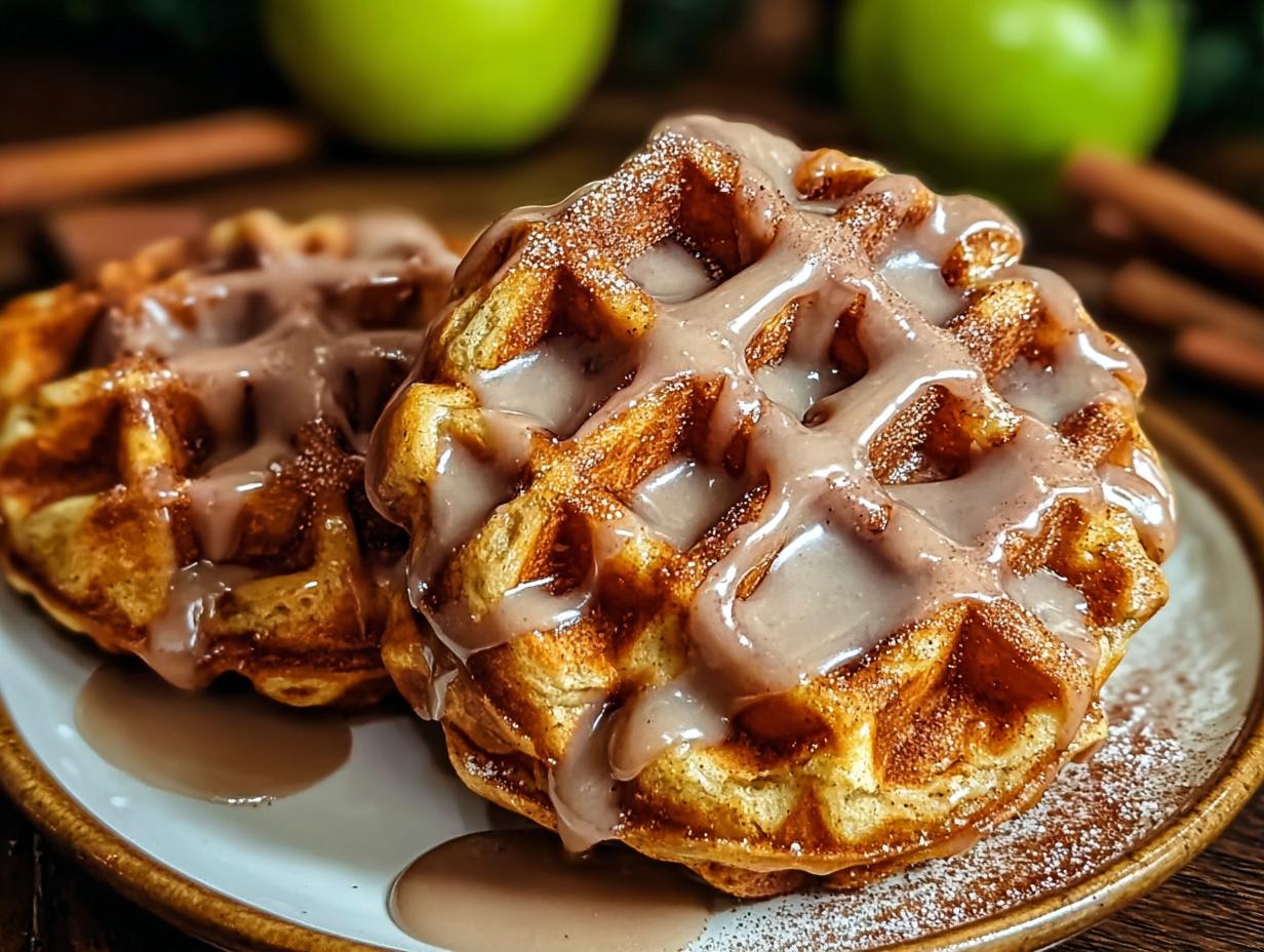 Awesome Apple Fritter Waffle Donuts Recipe - Apple Fritter Waffle Donuts - additional detail