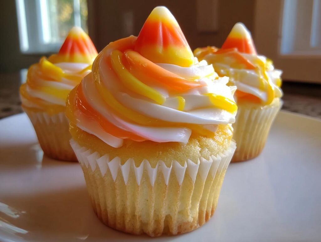 Candy Corn Hat Cupcakes