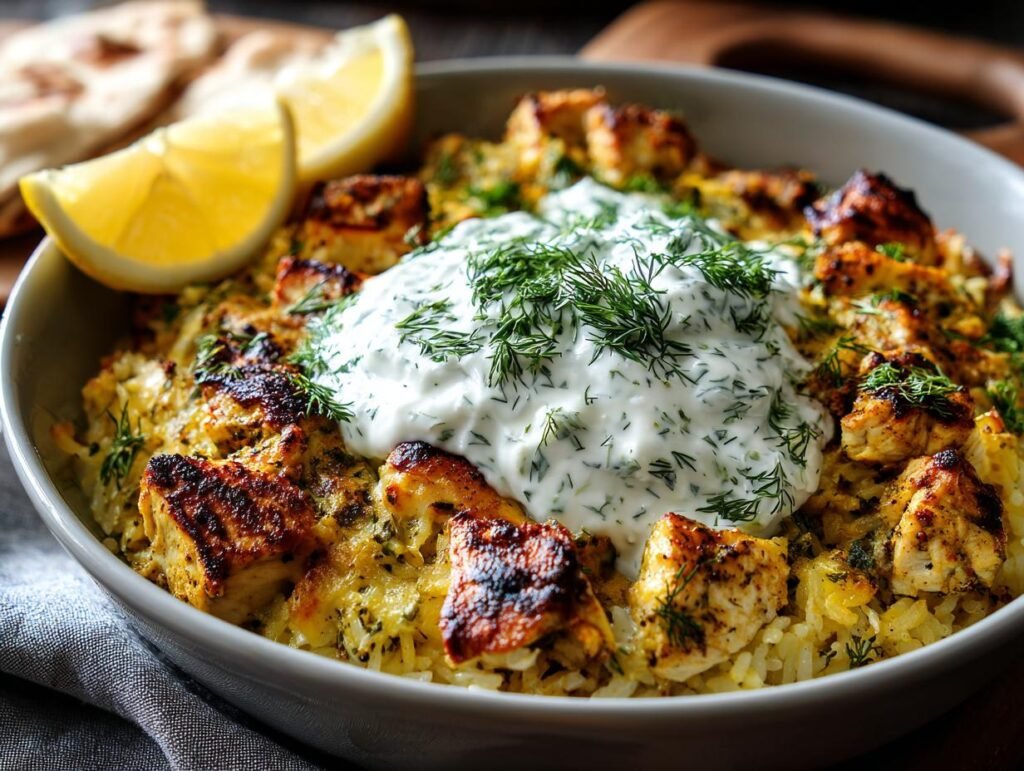 Chicken Tzatziki Dump Bake