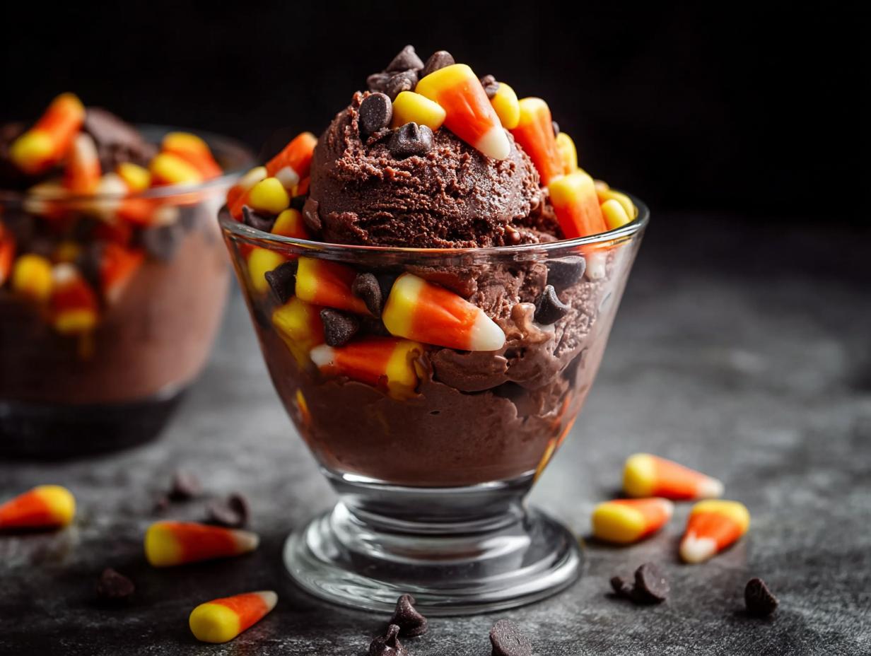 Perfect Dark Chocolate Halloween Gelato - Dark Chocolate Halloween Gelato - additional detail