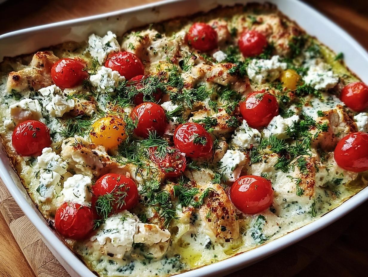 Amazing Dump Bake Chicken Tzatziki Recipe - Dump Bake Chicken Tzatziki - main visual representation