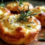 Garlic Rosemary Focaccia Muffins