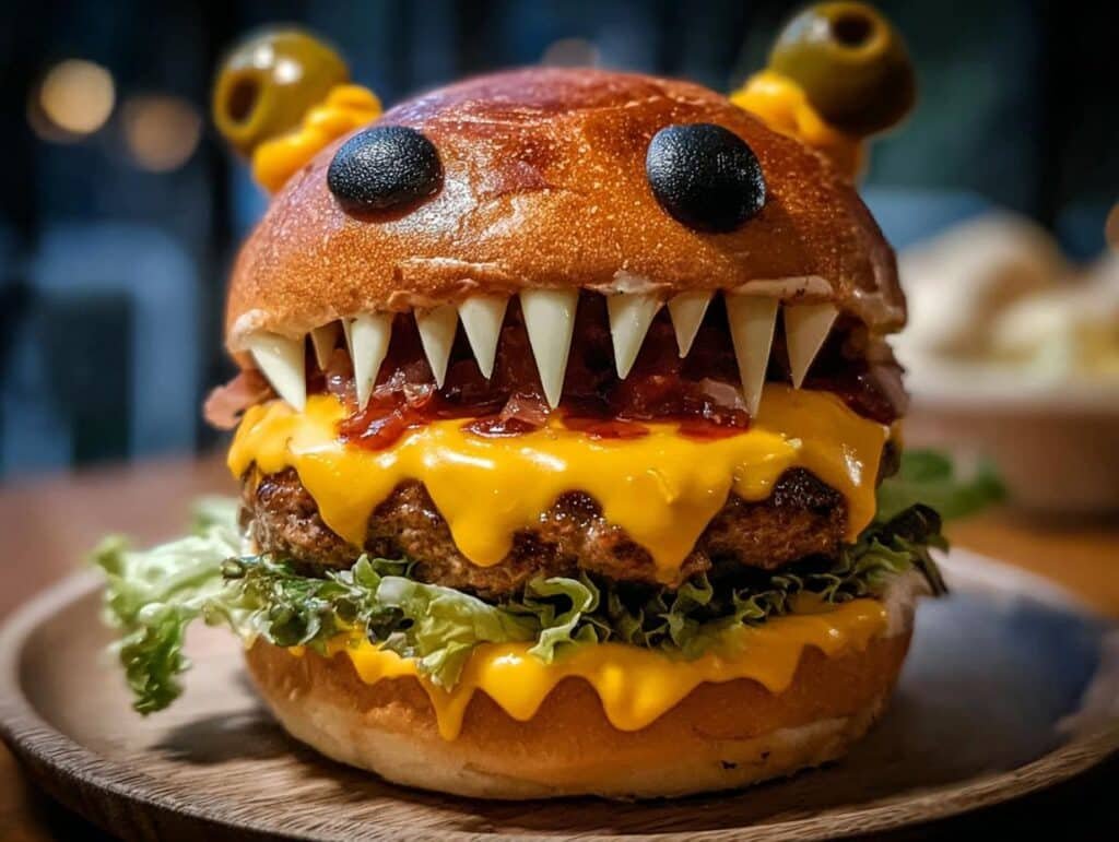 Halloween Monster Burgers