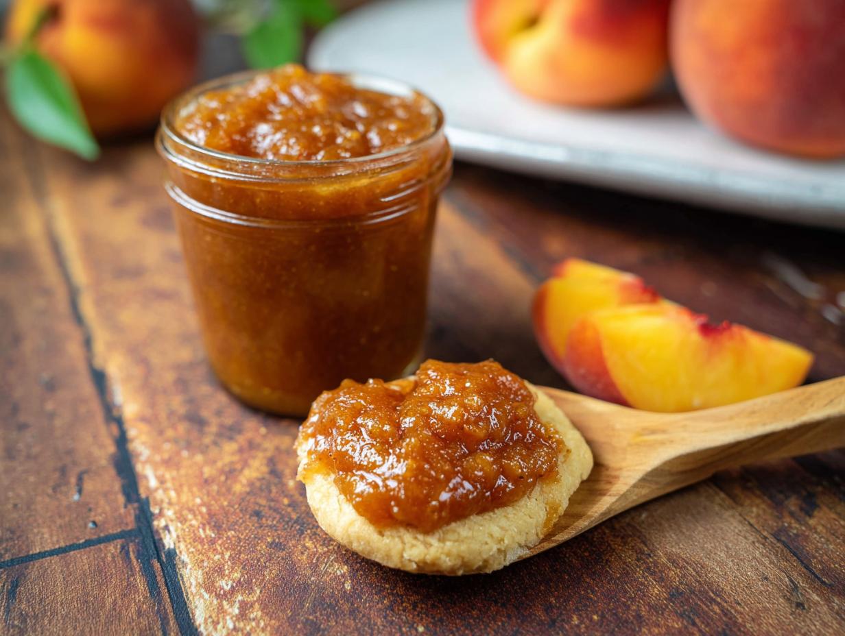 Peach Butter: 4 Cups of Pure Summer Sunshine - Peach Butter - additional detail