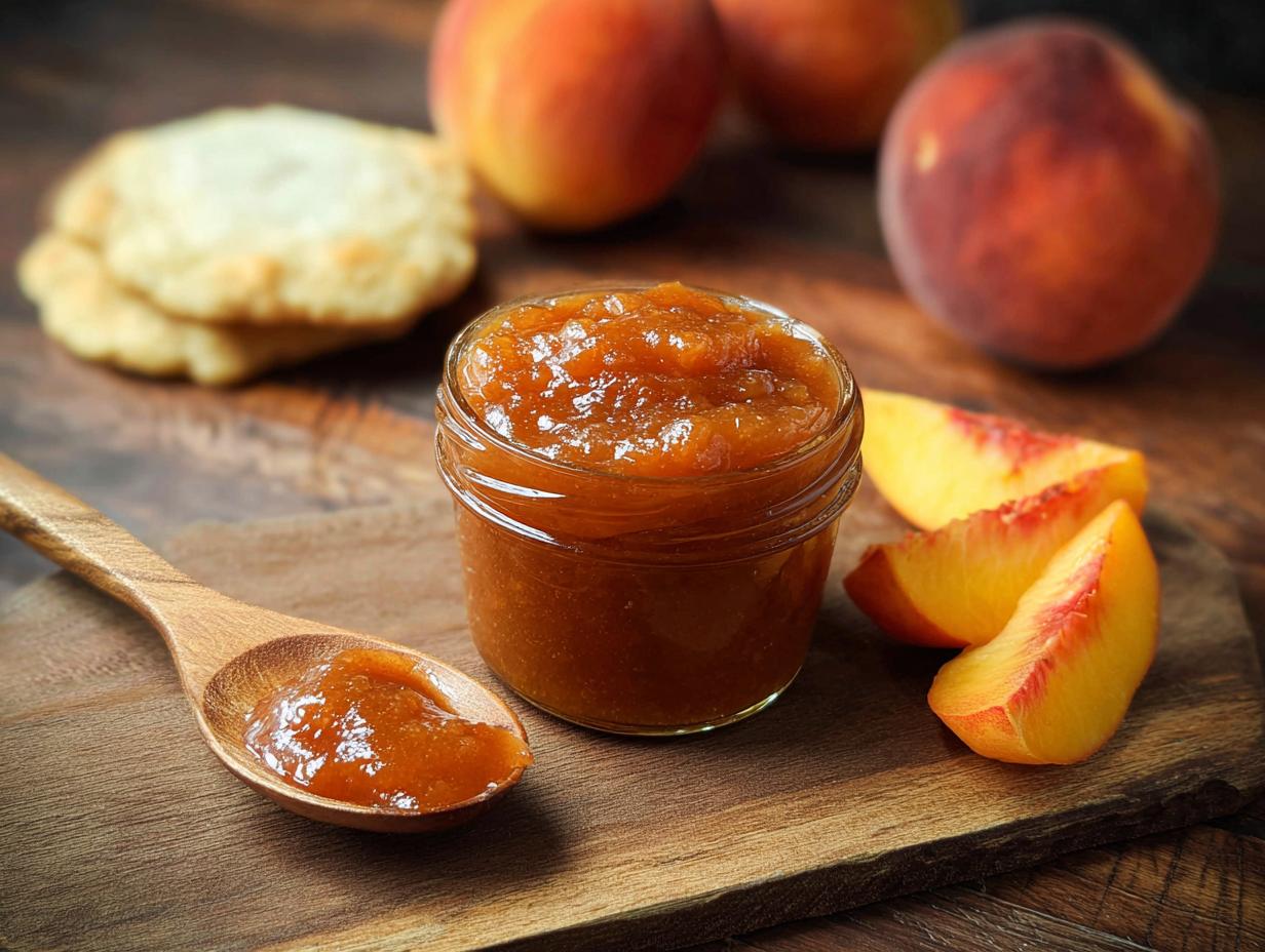 Peach Butter: 4 Cups of Pure Summer Sunshine - Peach Butter - additional detail