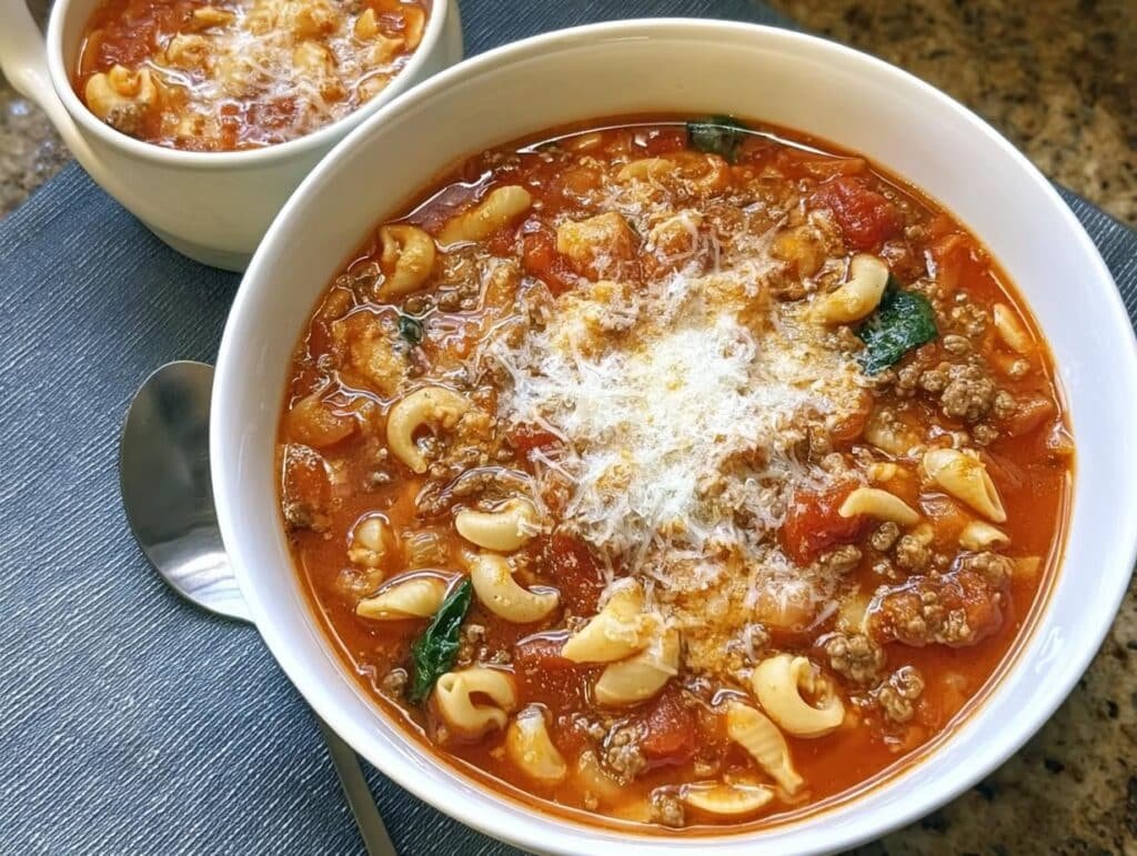 Slow Cooker Lasagna Soup