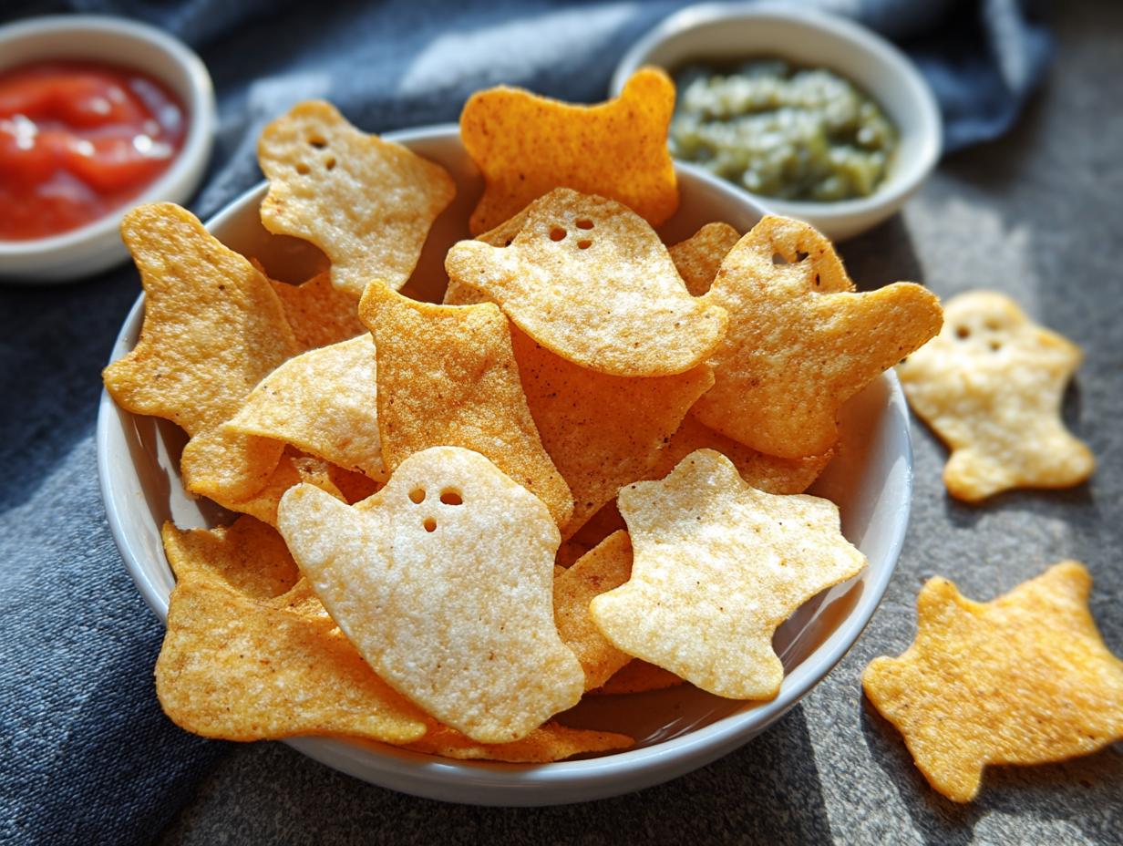 Spooky Baked Halloween Chips