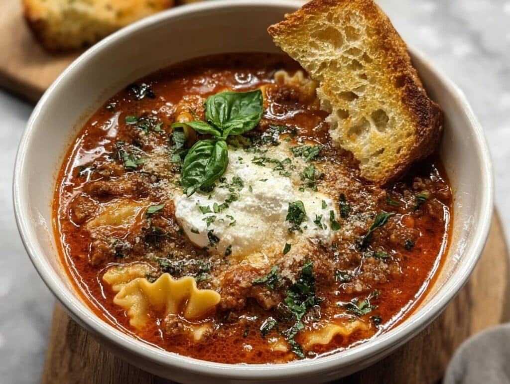 Viral Tiktok Lasagna Soup