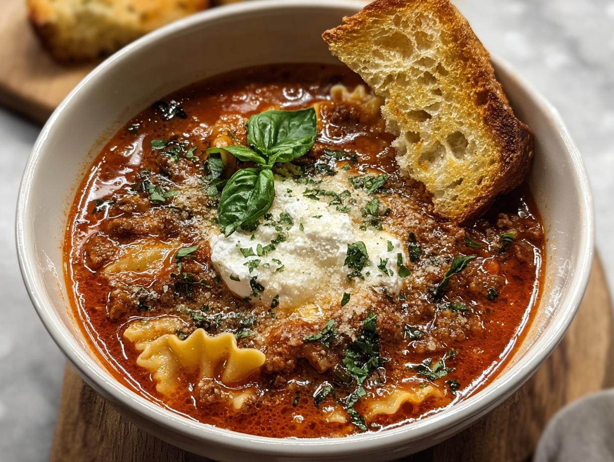 Viral Tiktok Lasagna Soup