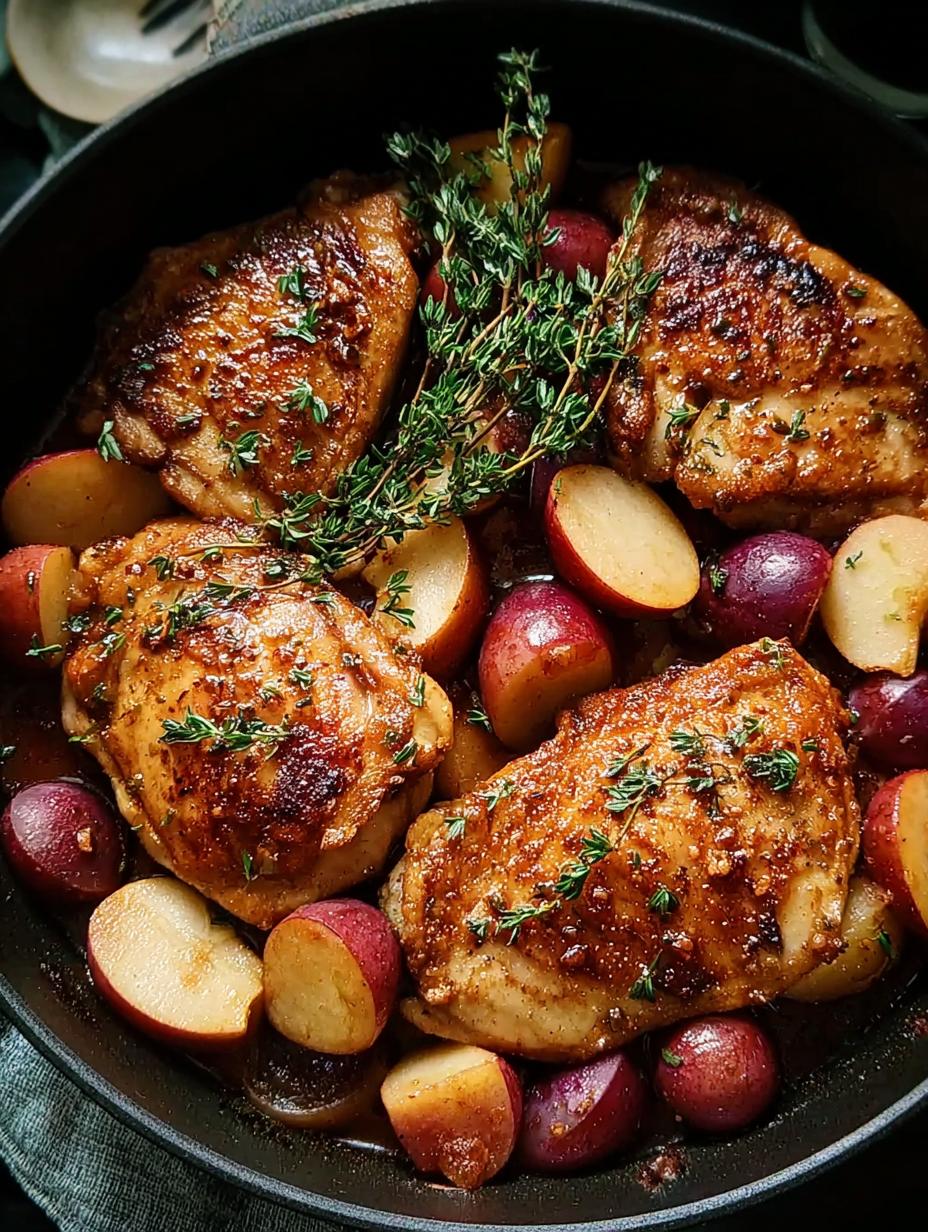 Amazing Apple Cider Glazed Chicken: 3 Secrets 2 Amazing Apple Cider Glazed Chicken - close-up of chicken in glaze