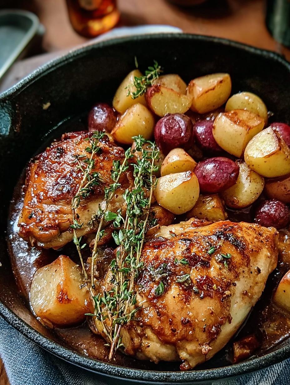 Amazing Apple Cider Glazed Chicken: 3 Secrets 3 Amazing Apple Cider Glazed Chicken - close-up of glaze on chicken