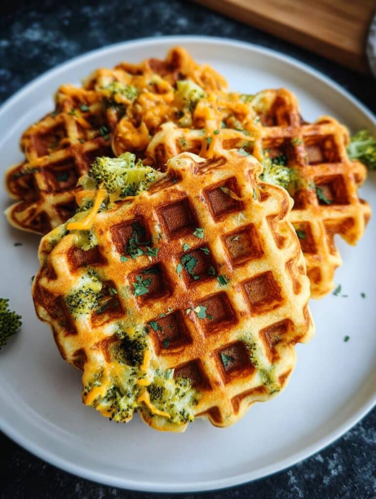 Broccoli Cheese Waffles