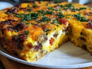 Chorizo Potato Egg Casserole
