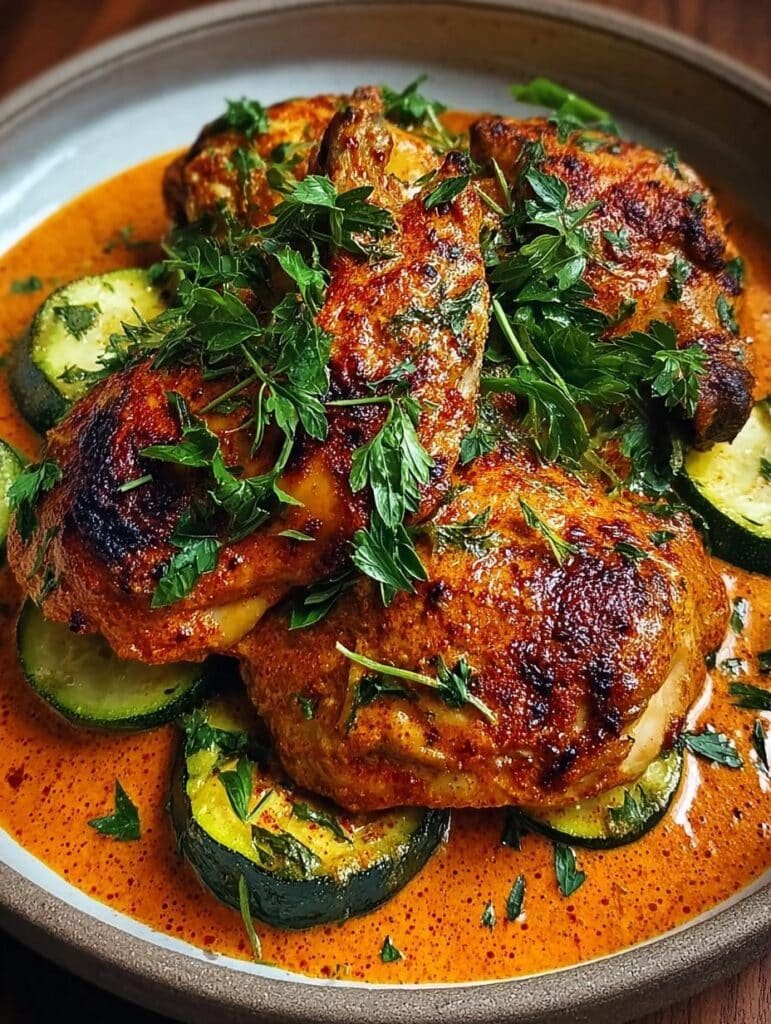 Creamy Paprika Roasted Chicken
