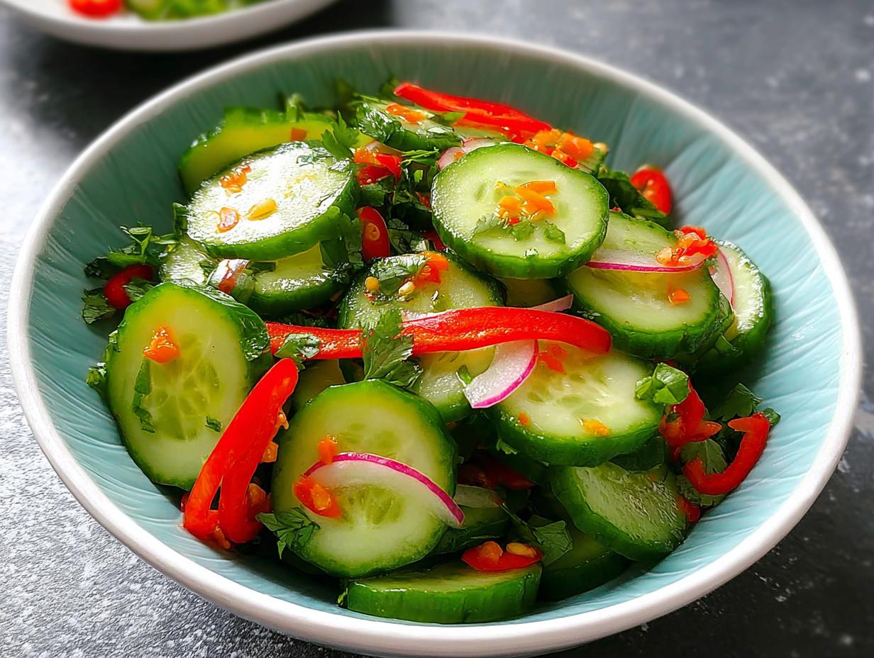 Crisp Spicy Cucumber Salad: 3 Amazing Flavor Secrets - Crisp Spicy Cucumber Salad - main visual representation