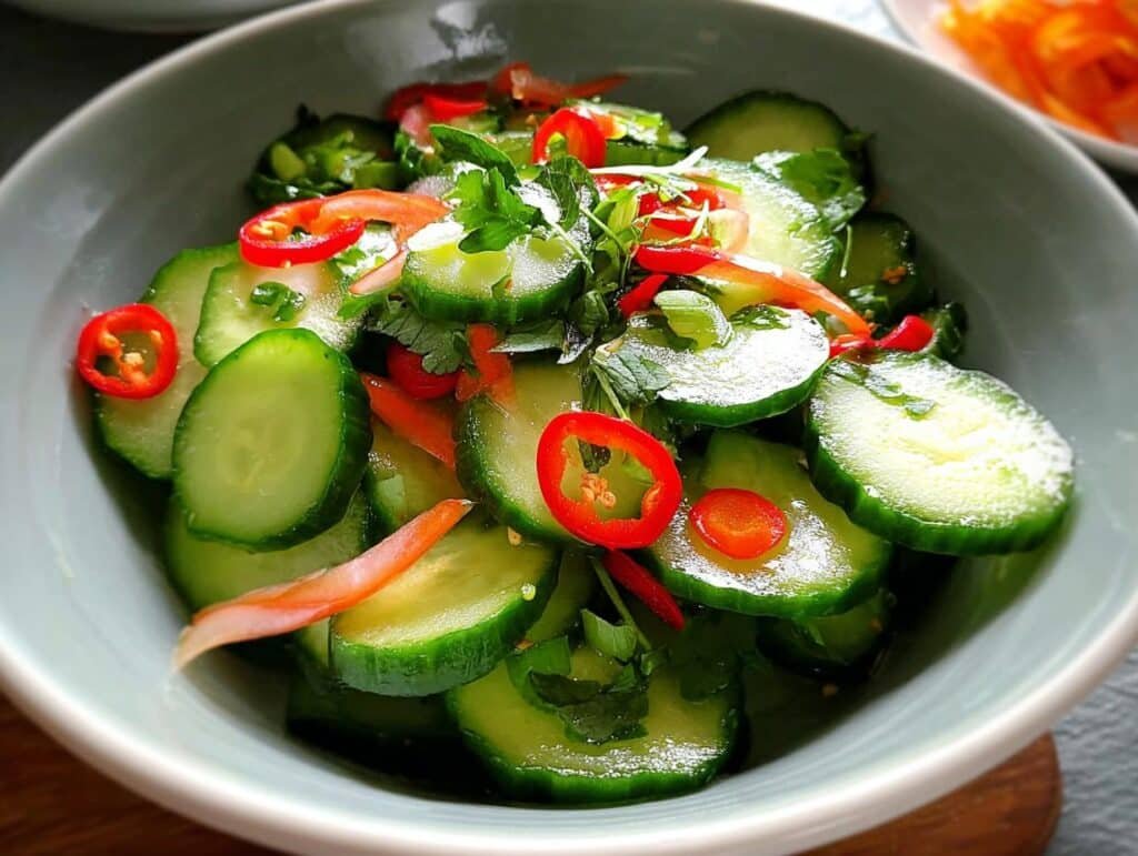 Crisp Spicy Cucumber Salad