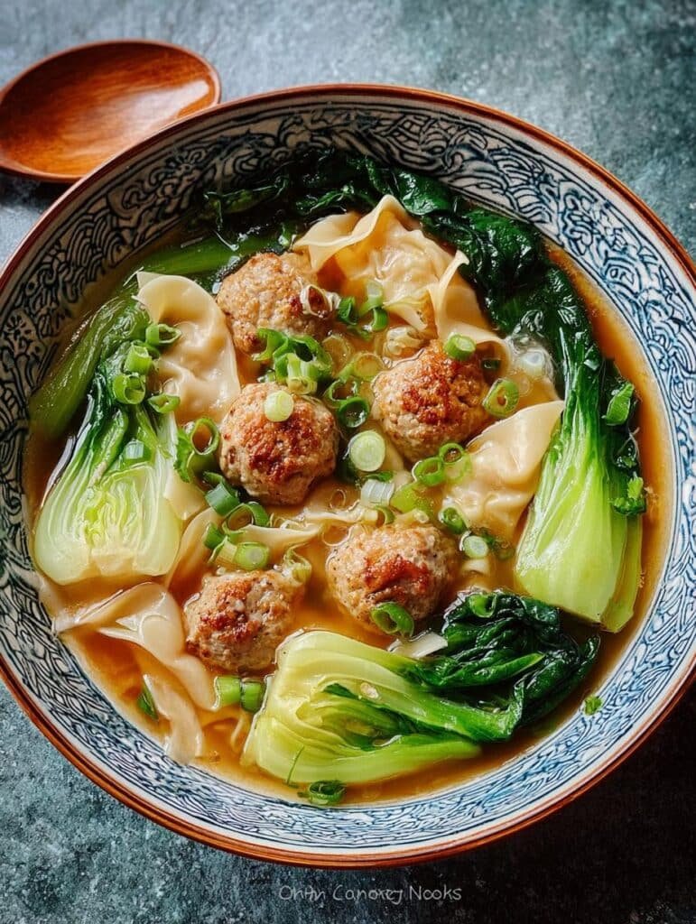 Deconstructed Wonton Soup