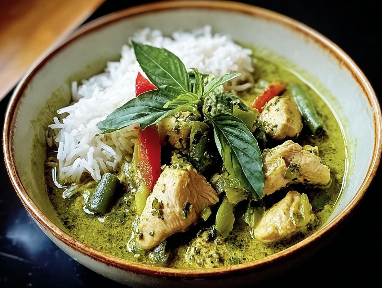 Fragrant Green Chicken Curry: 50 Min Taste Sensation - Fragrant Green Chicken Curry - main visual representation