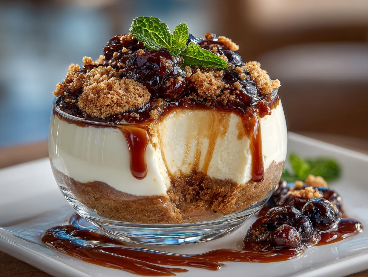 Gingerbread Cheesecake Parfaits: 6 Layers of Holiday Bliss - Gingerbread Cheesecake Parfaits - main visual representation