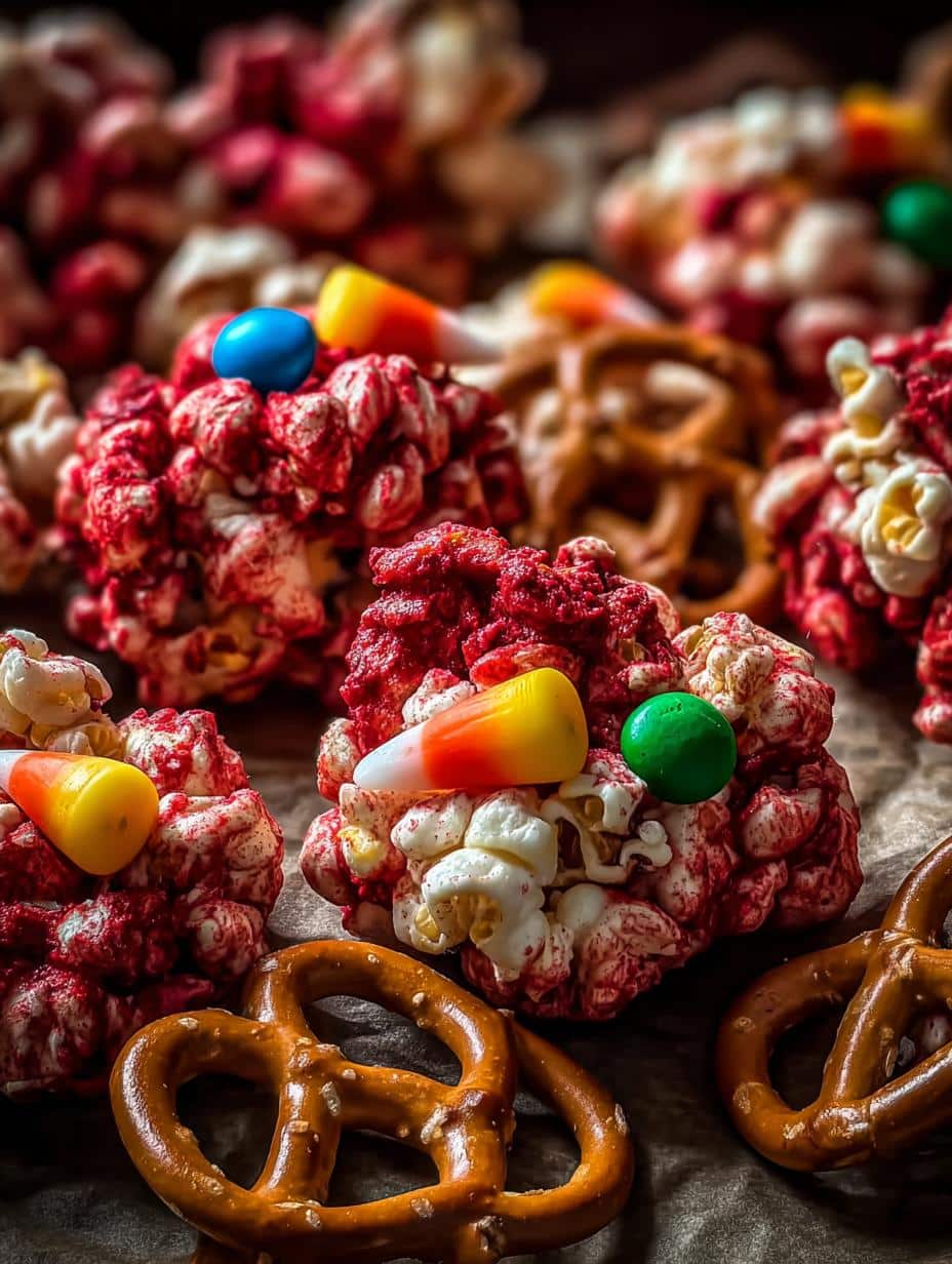 Halloween Red Velvet Popcorn