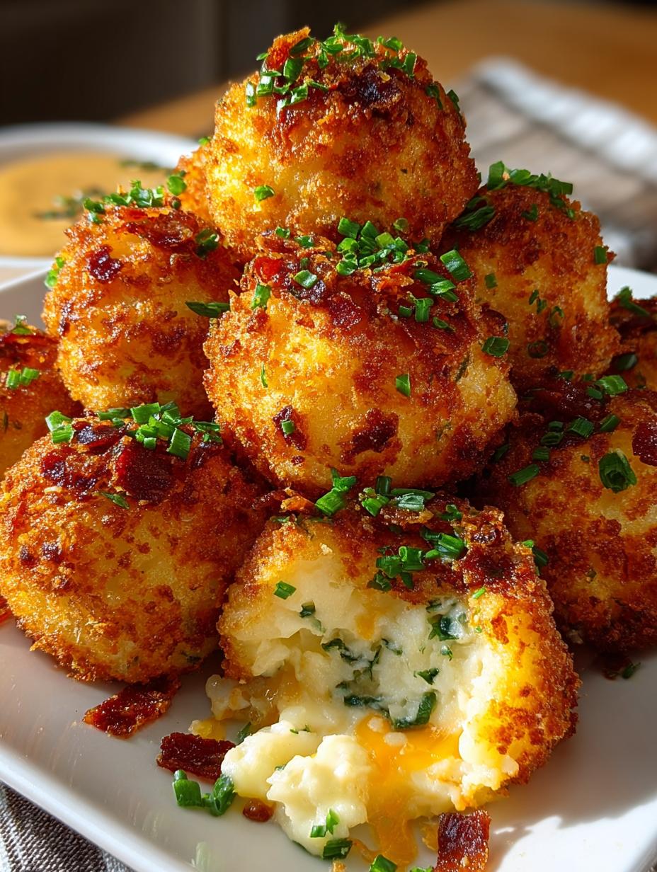 Crispy Loaded Mashed Potato Balls in 30 Minutes - Loaded Mashed Potato Balls - main visual representation
