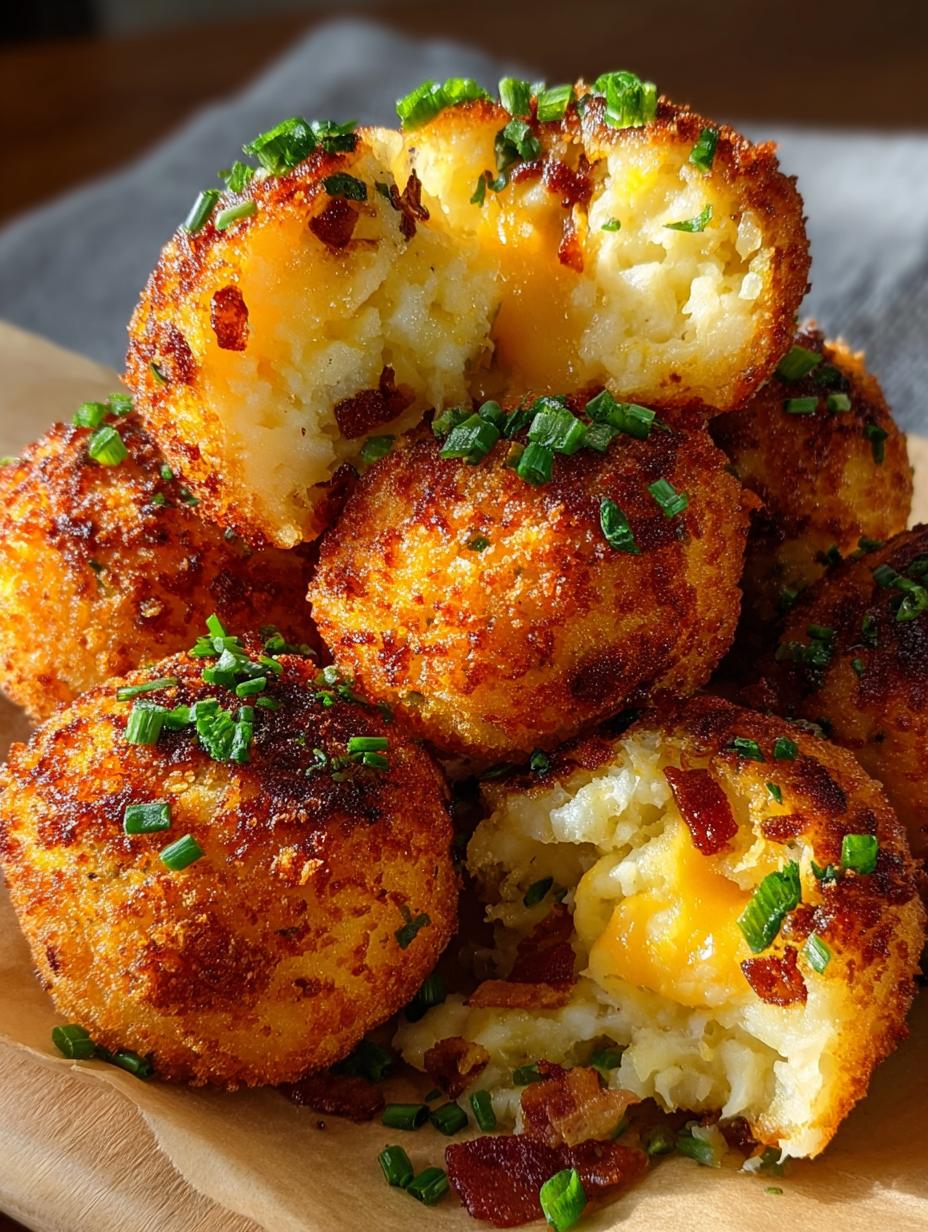 Crispy Loaded Mashed Potato Balls in 30 Minutes - Loaded Mashed Potato Balls - additional detail