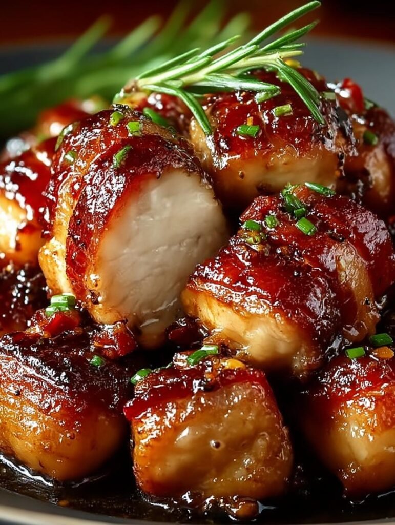 Maple Glazed Bacon Chicken