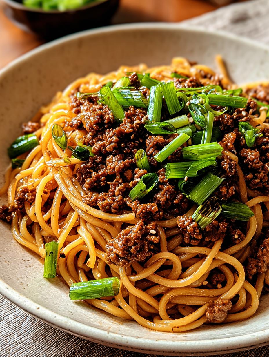 Mongolian Ground Beef Noodles: Quick, Flavorful 30-Min Meal - Mongolian Ground Beef Noodles - additional detail