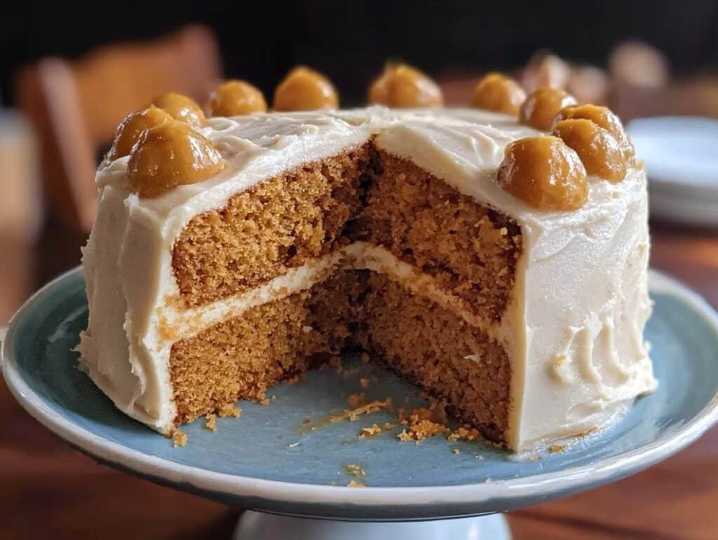 Pumpkin Spice Poke Cake