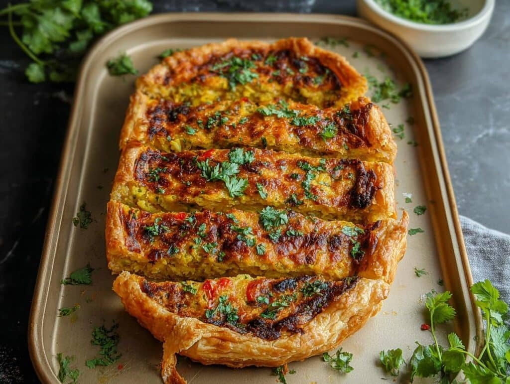 Samosa Tart Open Faced